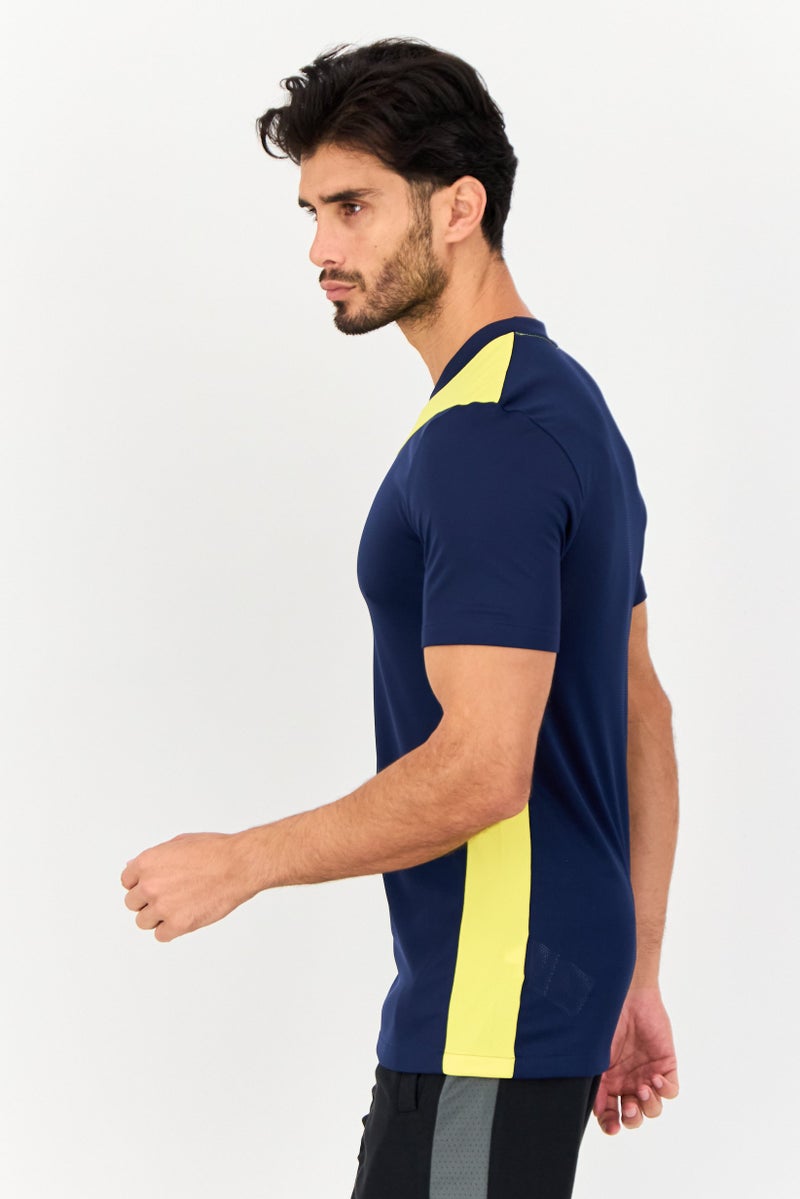 Nike Men Slim Fit Short Sleeve Football Jersey, Navy  - Image 3