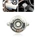 pinflaw 1 PC Car 16PSI Radiator Cap Tightsealing Waterproof and Leakproof Safety Water Tank Lid Metal Durable Engine Cooling Water Cover Replacement Universal for Most Cars Silver - Image 2