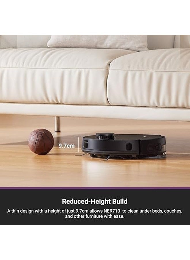 إيوريكا مكنسة وممسحة روبوتية NER710 – شفط قوي ‎8000‎ باسكال، تقنية الملاحة LDS الجيل الخامس، خرائط متعددة الطوابق، تشغيل ‎180‎ دقيقة، تنظيف 3 في 1 للشعر والسجاد والأرضيات الصلبة، متوافقة مع التطبيق - Image 4