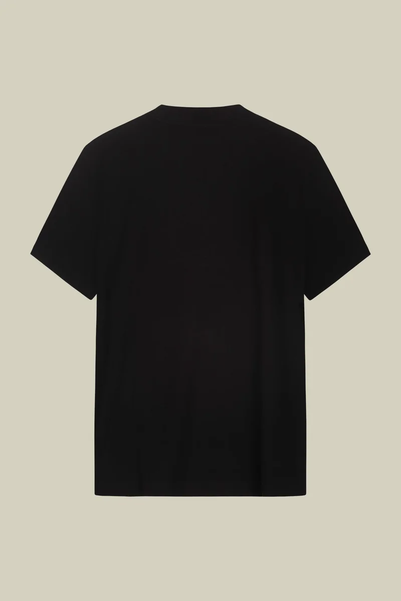 Doppelganger Black Men's regular fit turtleneck T-shirt - Black for Men | Best Price UAE