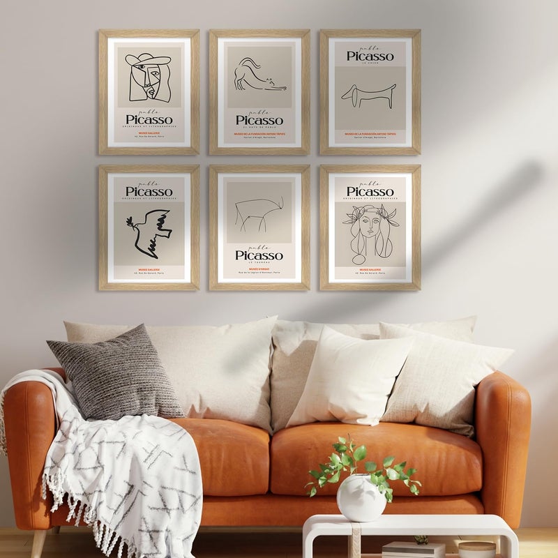 PAPER PLANE DESIGN Vintage Art Paintings: Enhance Your Home Décor with Framed European and Floral Masterpieces - Perfect for Living Rooms, Bedrooms, and Office Spaces (PICASSO) - Image 5