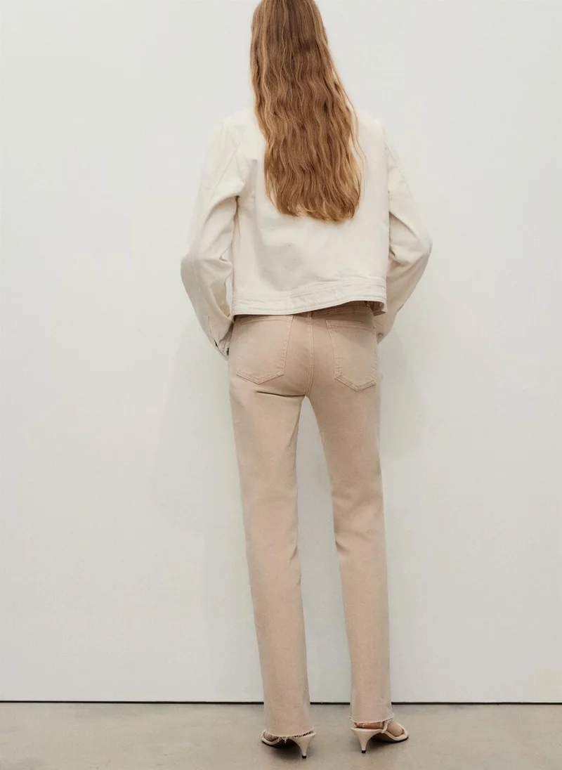 MANGO Sienna Flared Cropped Jeans