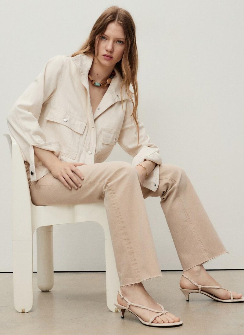 MANGO Sienna Flared Cropped Jeans  - Image 3
