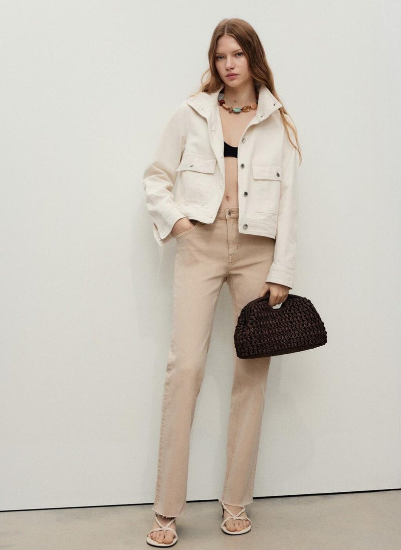MANGO Sienna Flared Cropped Jeans  - Image 5