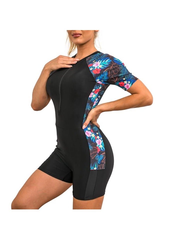 GUDOO Women Rash Guard Long Sleeve One Piece Swimsuit Surfing Bathing Suit UPF 50+ Athletic - Image 5