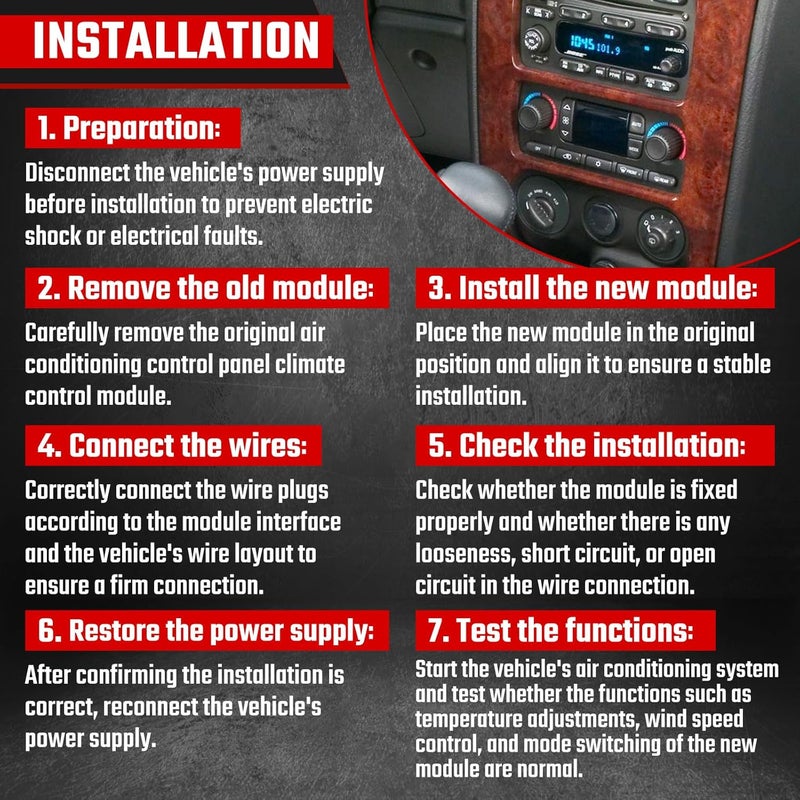 ISINSWIFT 599-211XD Climate Control Module for Various GM Models - Image 5