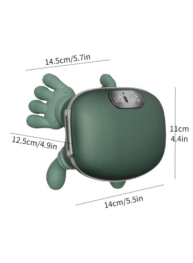 مدلك لاسلكي للرقبة والكتفين مع حرارة، تدليك شياتسو رباعي الأبعاد بعجن عميق، جهاز تدليك محمول وقابل لإعادة الشحن للرقبة والظهر والكتفين، مناسب للاستخدام في المنزل والمكتب - Image 2