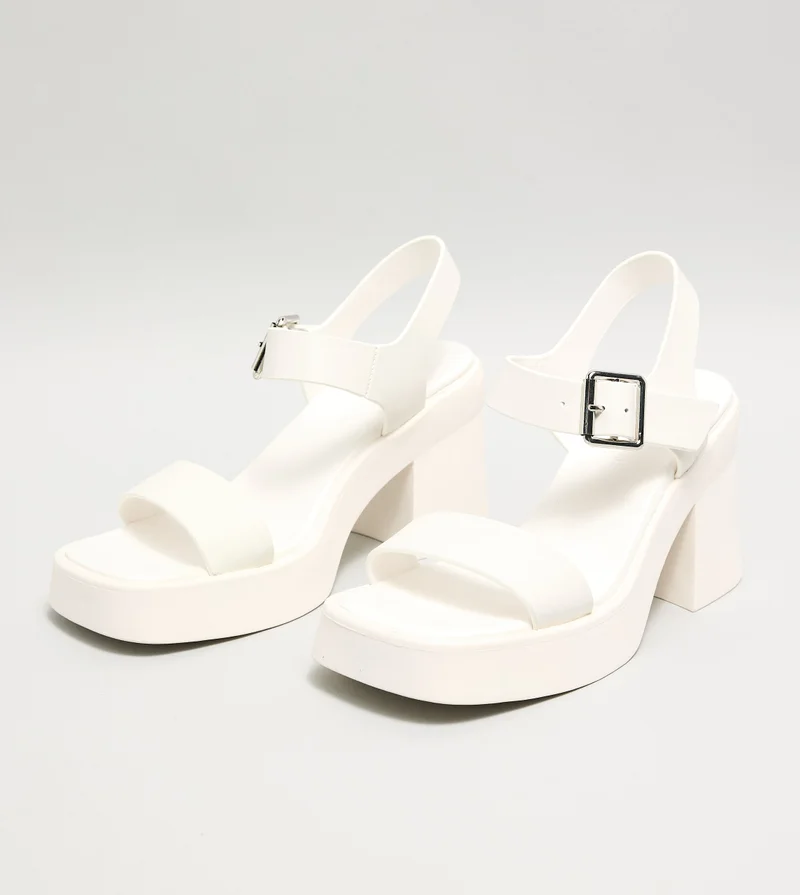 STEVE MADDEN  Kandra Ankle Strap Block Heel Sandals for Women | Best Price UAE