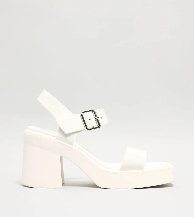 STEVE MADDEN Kandra Ankle Strap Block Heel Sandals