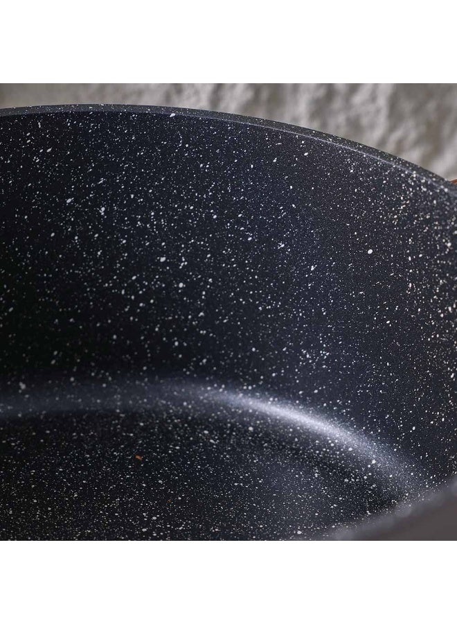 DANUBE HOME Chef's Delight Bistro Bliss Casserole with Lid – Non-Stick Cookware Pot for Cooking, Baking, Serving – Durable Casserole Dish for Kitchen, Gas & Induction 24x11CM - Brown - Image 3