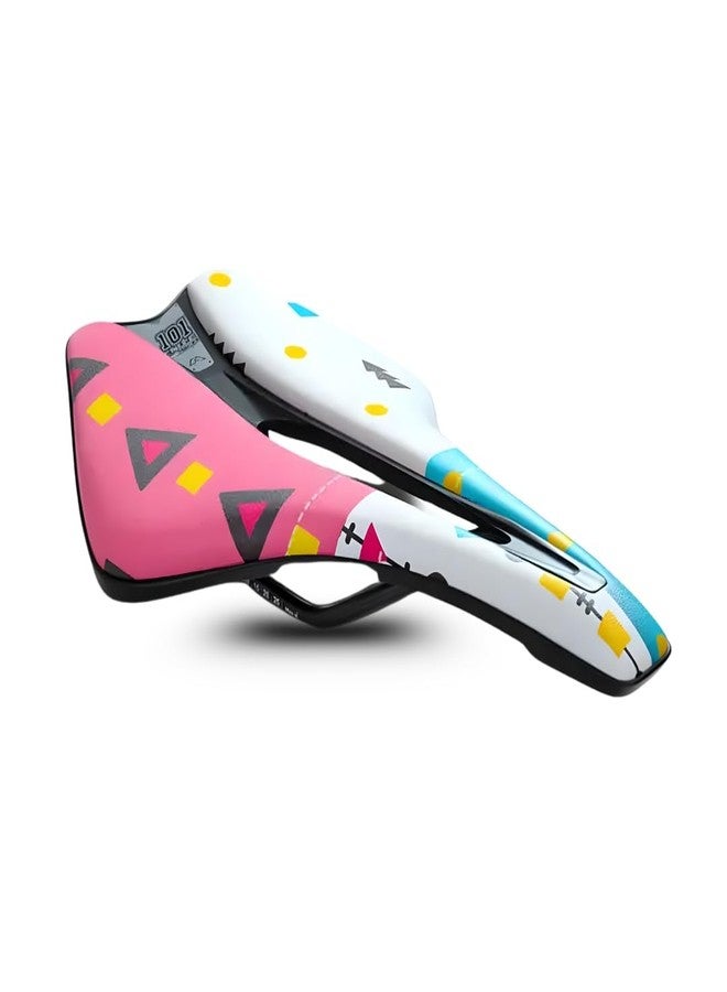 FCCRACING FCC Racing Shock-Absorbing Bicycle Saddle | PU Leather Soft Cushion Bike Seat | Lightweight MTB & Road Bike Saddle - Style 9 - Image 2