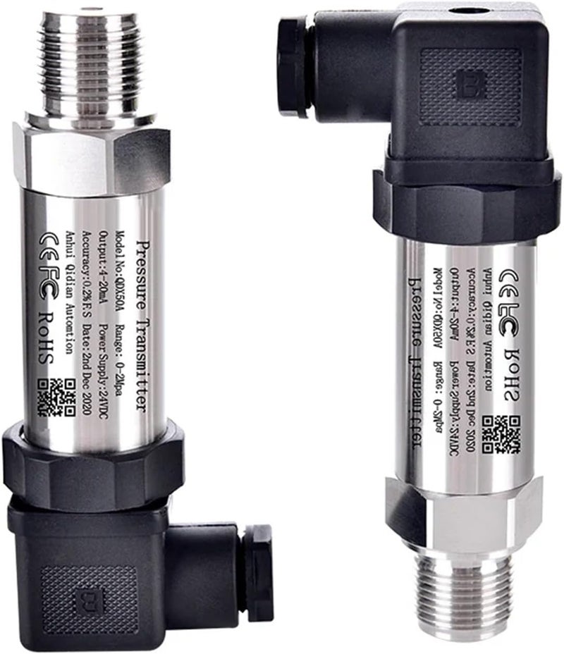 Hirsmann Pressure Transmitter 10 bar High Accuracy Pneumatic NPT 1/4 Water Pressure Sensor for Tank 0-10v Output -0.1-0-100Mpa 1PCS(4-20mA Out,0-6Mpa) - Image 3
