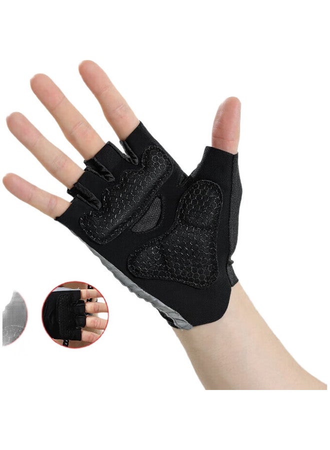 PEAK Cycling Half Finger Gloves Outdoor Sports Bicycle Road Mountain Bike Motorcycle Fitness Gloves M Size - Image 3