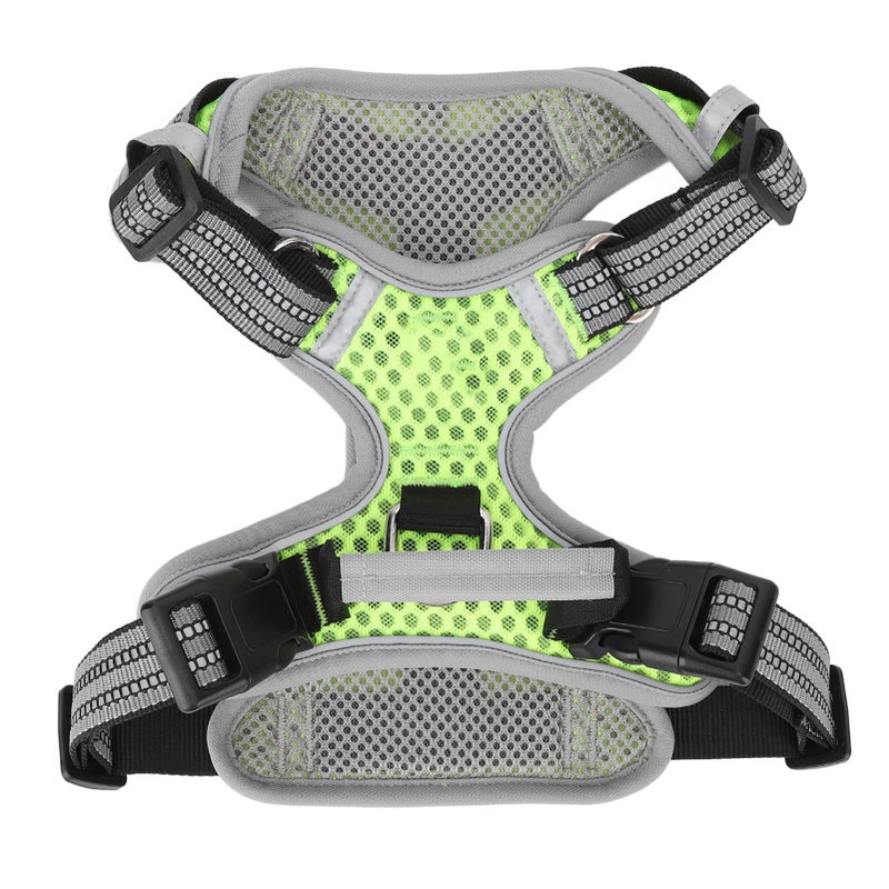 Adjustable Reflective Dog Harness Soft Breathable Mesh Quick Release Lockable Buckle Size L - Image 2