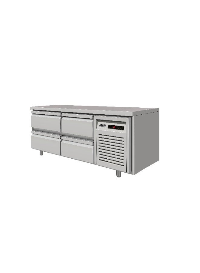 Sofia Refrigeration Commercial Refrigerator Undercounter Freezer, Table Top Low Boy 4 Drawers - Image 1