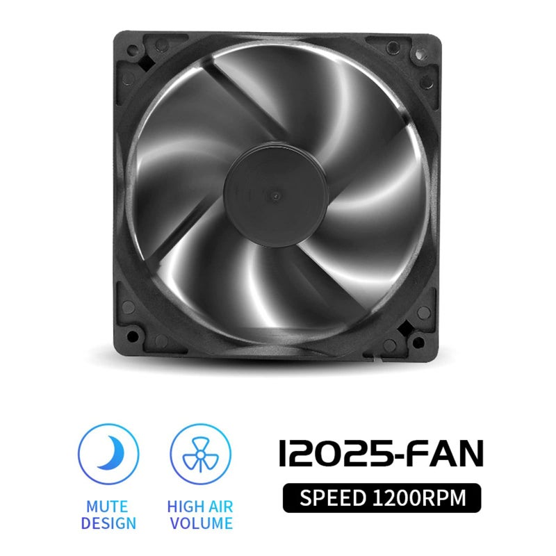 120x120x25mm 12cm PC Case Fan 12V Brushless Cooling Big 4p 4PIN 3PIN Computer Cooler - Image 3