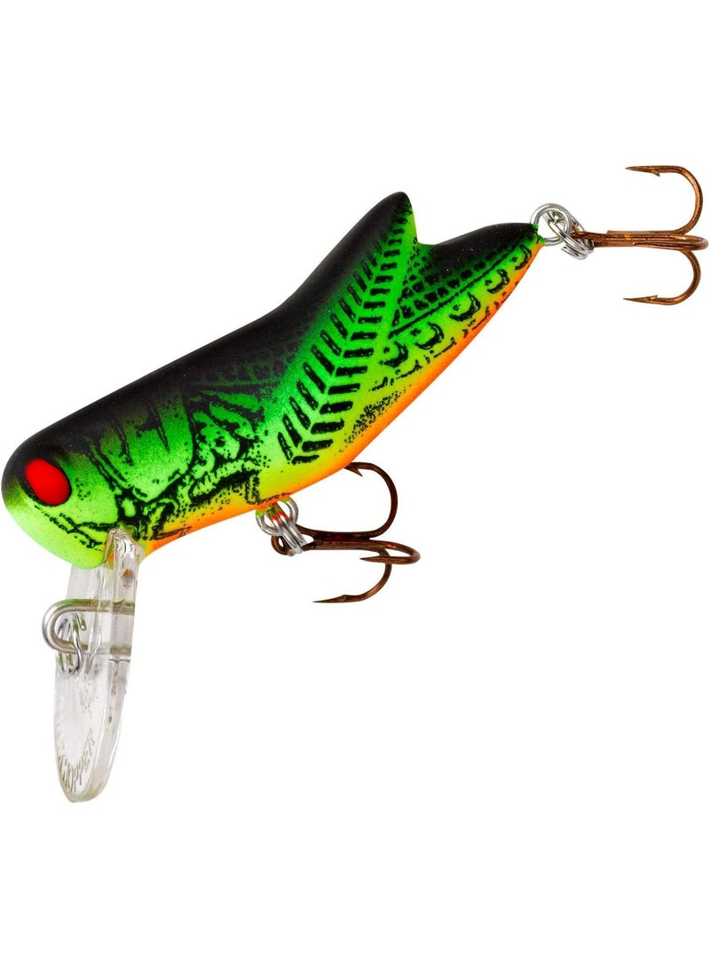 Rebel Rebel Lures Crickhopper Cricket/Grasshopper Crankbait Fishing Lure, 1 1/2 Inch, 1/4 Ounce Crickhopper (3/32 oz) - Image 1