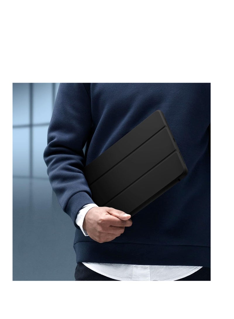 Case for iPad Pro 12.9 Case 6th/5th/4th/3rd Generation, TPU Flexible Back Cover with Pencil Holder for iPad 12.9 Pro 2022/2021/2020/2018, Support Pencil 2 Charging, Black - Image 4