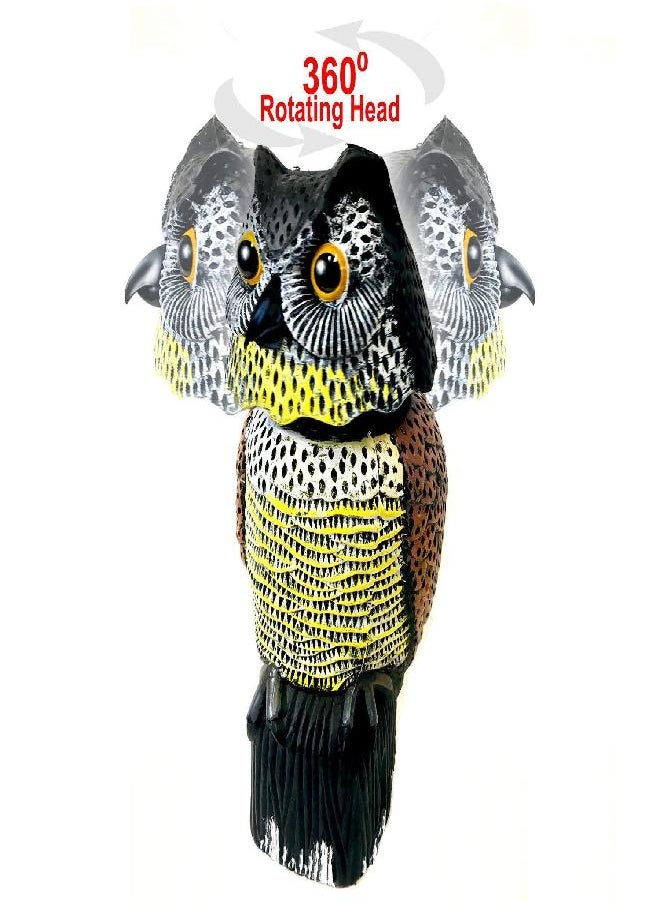 GiftExpress GiftExpress 15.5" Scarecrow Owl Decoy with Rotating Head Statue, Pest Repellent, Bird Control, Bird Deterrent, Garden Protectors, Fake Owls (1)  - Image 1