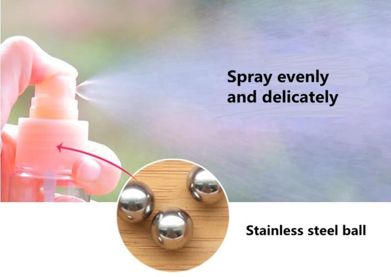 Wrixty Wrixty Plastic Portable Travel Cosmetics Bottles Plastic Pressing Spray Bottle for Makeup Cosmetic Toiletries Liquid Containers Bottles Pink  - Image 4
