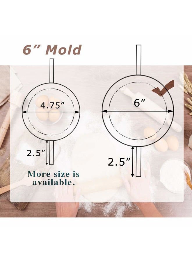 COTEY 6 Inch Empanda Press, Large Stainless Steel Dumpling Maker, 2-in-1 Dough Cutter/Dumpling Mold for Empanada, Dumpling, Ravioli, Pierogi & Hand Pie - Image 3