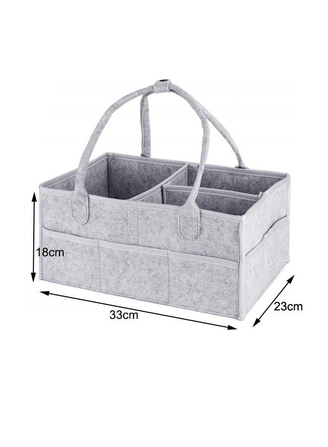 Baby items portable storage basket creative snacks home storage basket bath basket （gray）  - Image 3