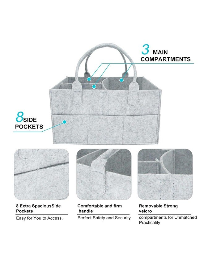 Baby items portable storage basket creative snacks home storage basket bath basket （gray）  - Image 4