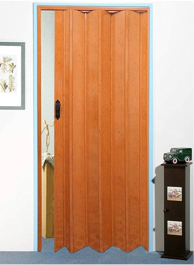 KNP KNP Peach Folding Sliding Door 210cm x 100cm is a stylish and space saving solution for homes and offices. 