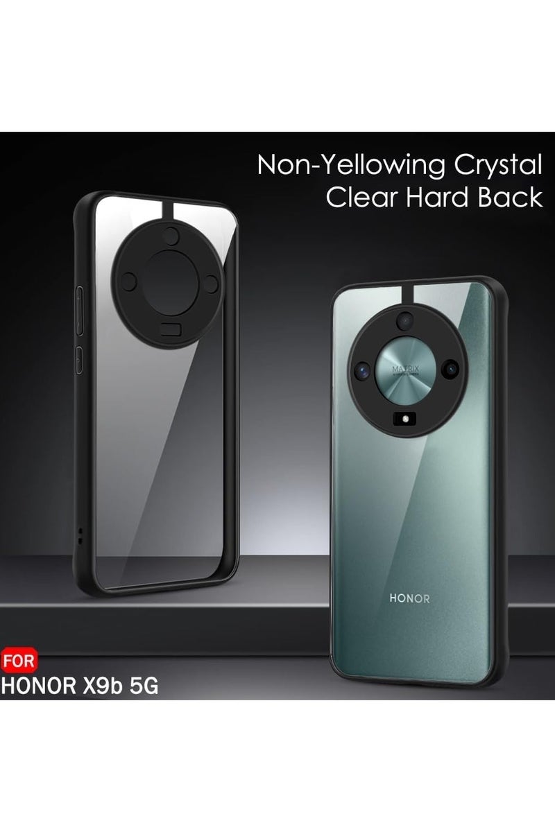 Case Cover Shockproof Hard PC Back Soft TPU Frame Anti-yellowing Slim Protective Cover Compatible with Honor X9B (Clear) - Image 2