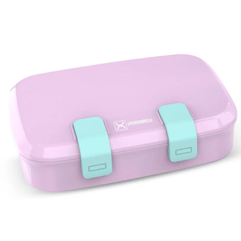Hydrobrew Hydrobrew Steel Core Bento Stainless Steel Lunch Box – 839ml, 2 Compartment-Orchid Mist