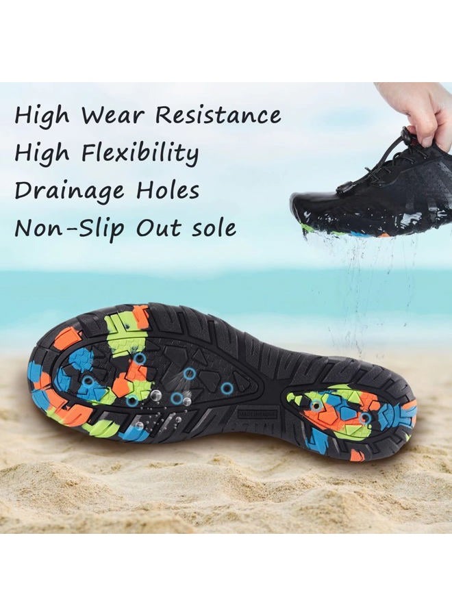 YALOX Water Shoes Men's Women's Swim Shoes Outdoor Beach Barefoot Quick-Dry Aqua Pool Socks Swimming Yoga Surfing Exercise(927Grey,36EU) - Image 4