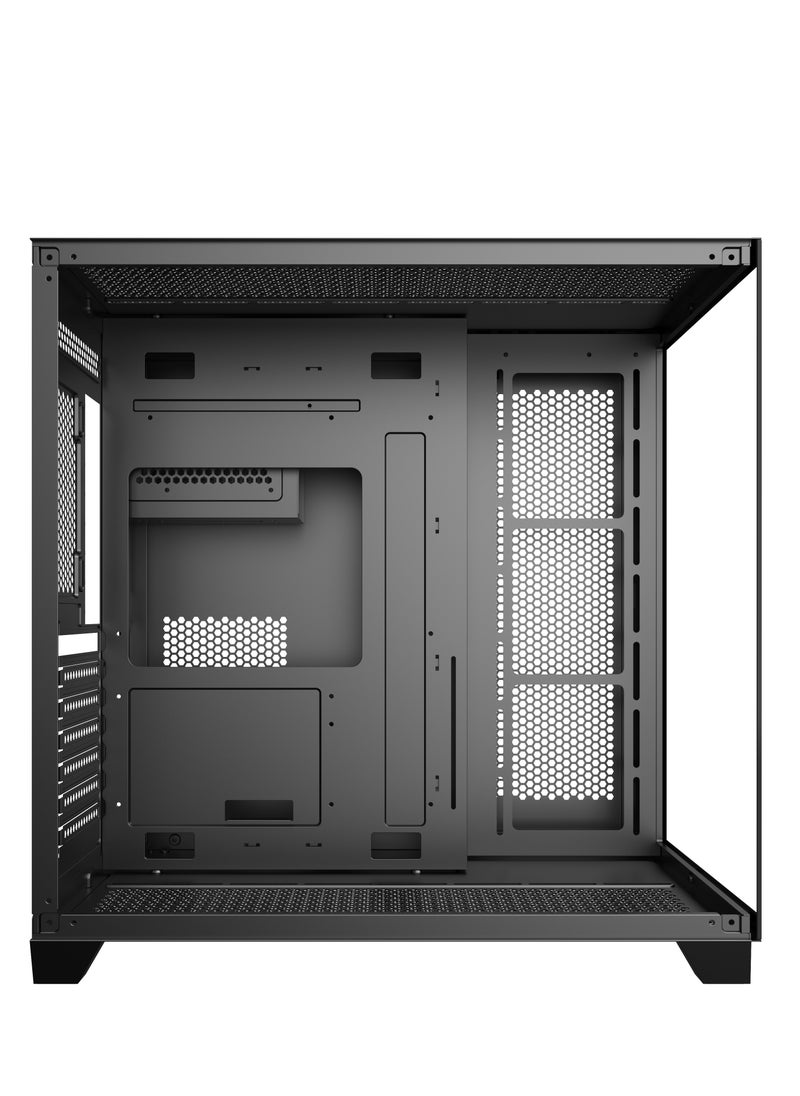 SHARX SHARX CASE PROFIN ATX Min-Tower Gaming PC Case (XI700B), With 7X 120mm Pre-Installed  ARGB Fans, and Controller,  Tempered Glass,  I/O (Ports Type C*1 Dongle / USB3.0 *1 / USB2.0 *2 / Buttons Power/Reset), (Black)  - Image 5