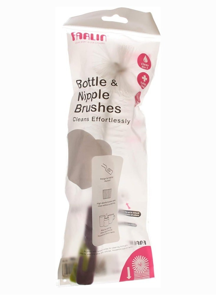 FARLIN Bottle And Nipple Brushes - 2 Pieces - Image 2