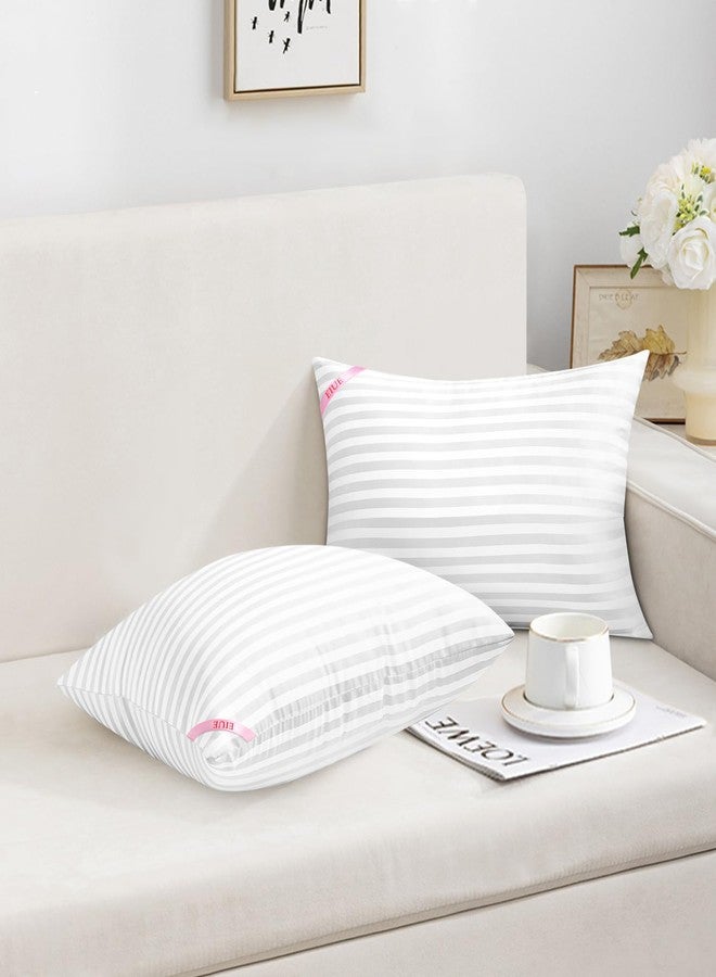 EIUE Premium Stripe Pillow Cores - 12x20 Inch, Dual Fill, Washable, Vacuum Packed 2-Pack - Image 5