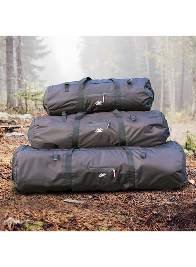 Outdoor Camping Storage Bag Travel Sleeping Bag Tent Equipment Bag Storage Bag Back Camel Pack Bag Checked Waterproof Luggage Bag-Color:Black-Capacity:L 90*30*30 - Image 2