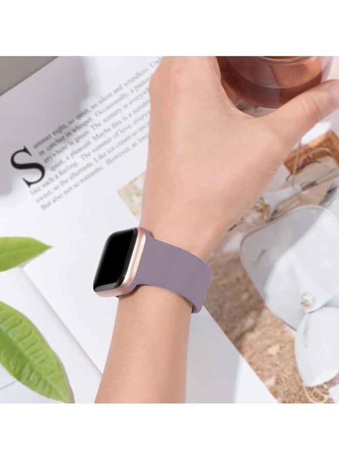 ten.tech - Ten Tech Silicone Sport Band for Apple Watch Ultra/Ultra 2 49mm 45mm 44mm 42mm, Waterproof Soft Silicone Sports Band for iWatch Ultra SE 8/7/6/5/4/3/2/1, Concrete - Image 1