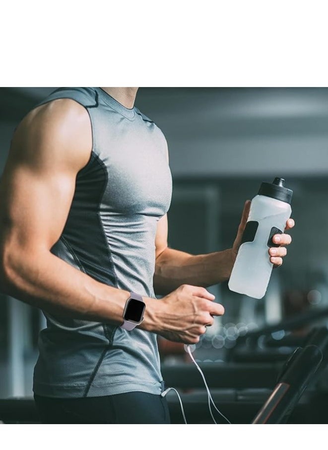 ten.tech - Ten Tech Silicone Sport Band for Apple Watch Ultra/Ultra 2 49mm 45mm 44mm 42mm, Waterproof Soft Silicone Sports Band for iWatch Ultra SE 8/7/6/5/4/3/2/1, Concrete - Image 1