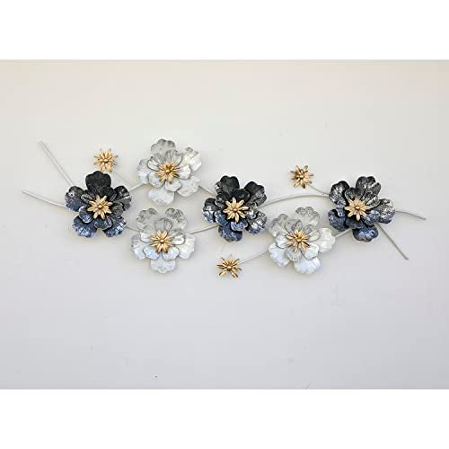 Craftter Metal Flower Circles Wall Art Sculpture (Multicolor) - Image 2