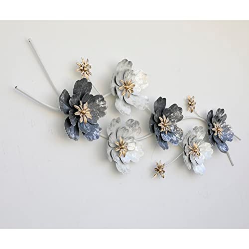 Craftter Metal Flower Circles Wall Art Sculpture (Multicolor) - Image 3
