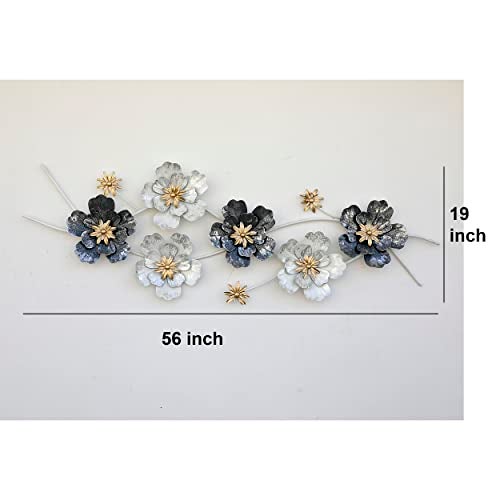 Craftter Metal Flower Circles Wall Art Sculpture (Multicolor) - Image 5