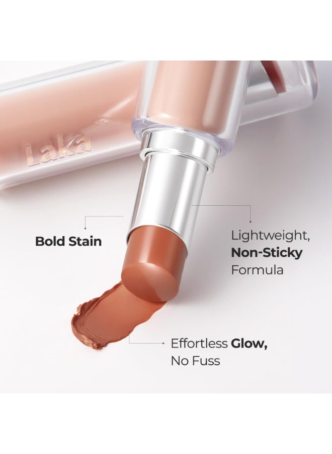 Laka Bonding Glow Lipstick 212 Papaya 3.7g - Image 4