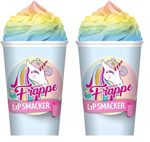 Lip Smacker Frappe Cup Lip Balm Unicorn 1 Tube Prevent Chapped Lips 026 Ounce Pack of 2