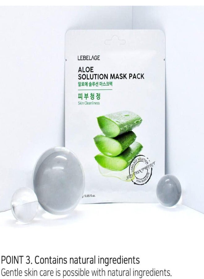 Lebelage عبوة قناع حل الصبار 25 مل عبوة من 2 - Image 3