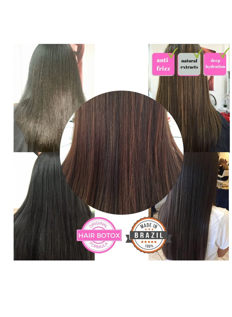 KERAZON Intensive Brazilian Hair BTX Treatment 8oz 236ml For All Hair Types, Thermal Activated Hair Mask Damaged Hair and Long Lasting Volume And Frizz Control. Packaging may vary.  - Image 4