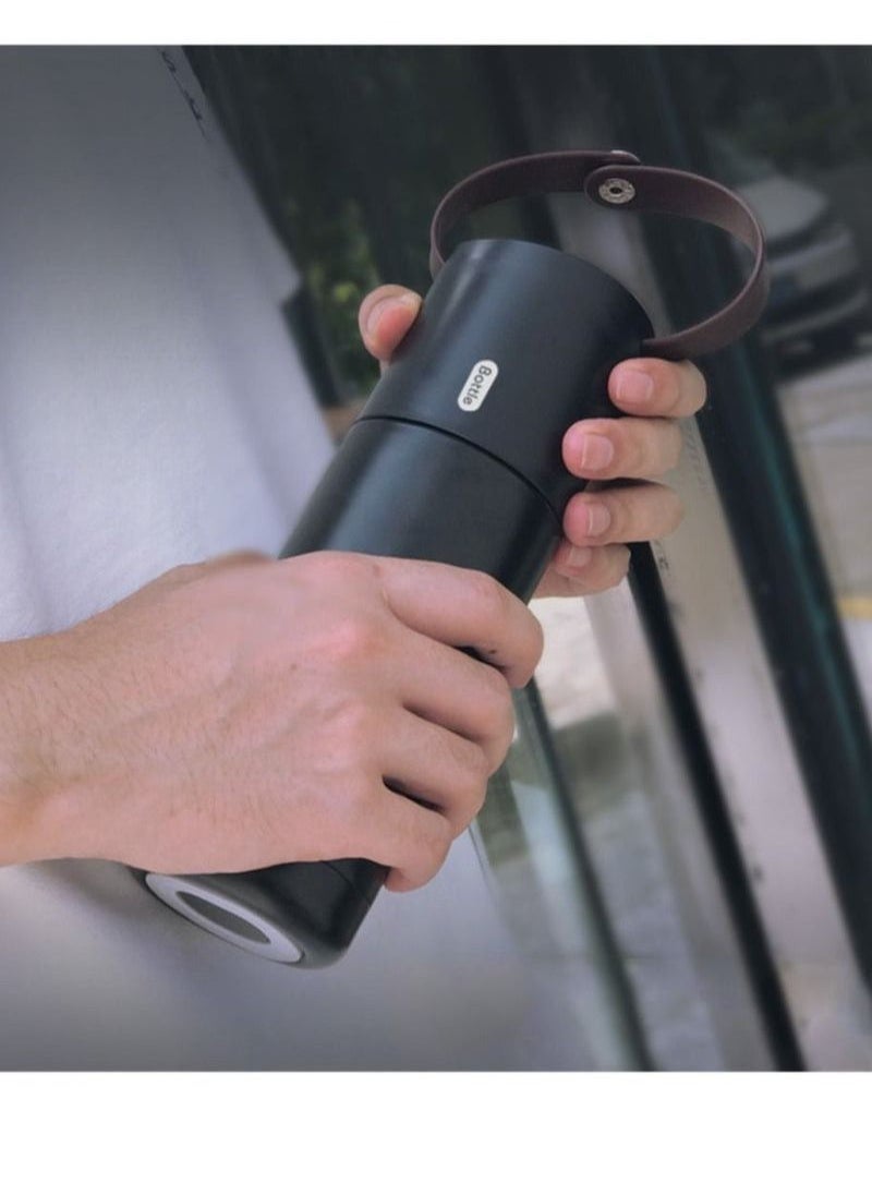 Generic - Stainless Steel Thermos Portable Vacuum Flask Insulation Tumbler with Rope 350ml - Image 1