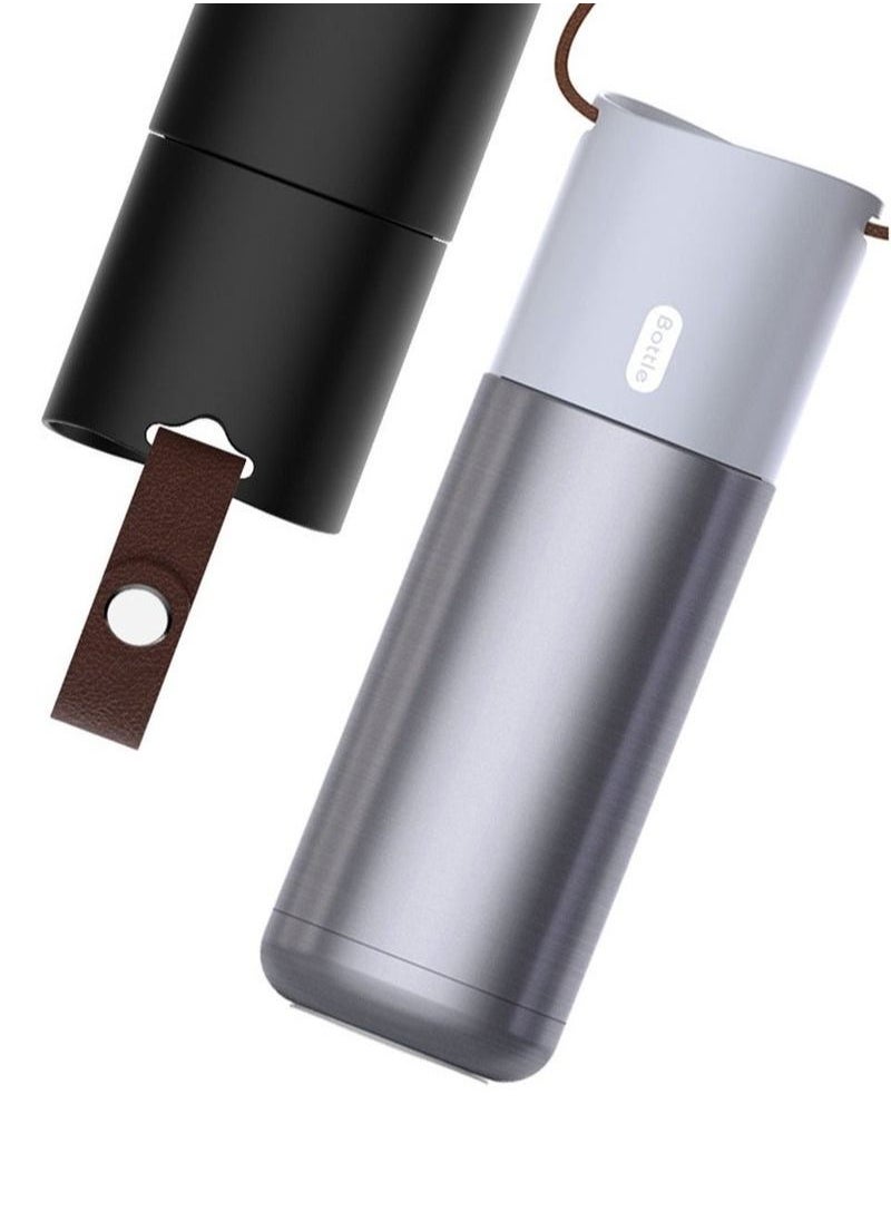 Generic - Stainless Steel Thermos Portable Vacuum Flask Insulation Tumbler with Rope 350ml - Image 1