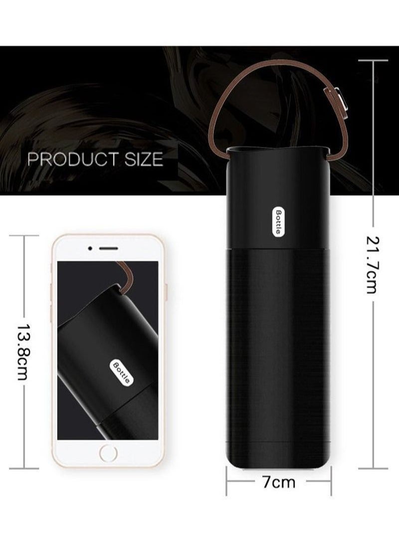 Generic - Stainless Steel Thermos Portable Vacuum Flask Insulation Tumbler with Rope 350ml - Image 1