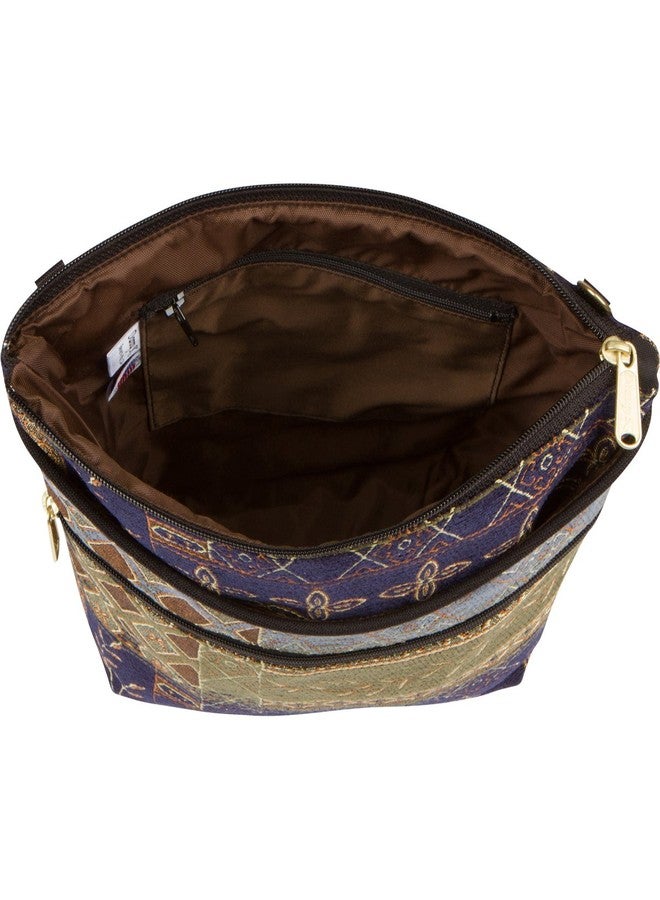 Danny K. Women's Tapestry Bag Crossbody Handbag, Maggie Purse Handmade in the USA (Neptune/Blue) - Image 3