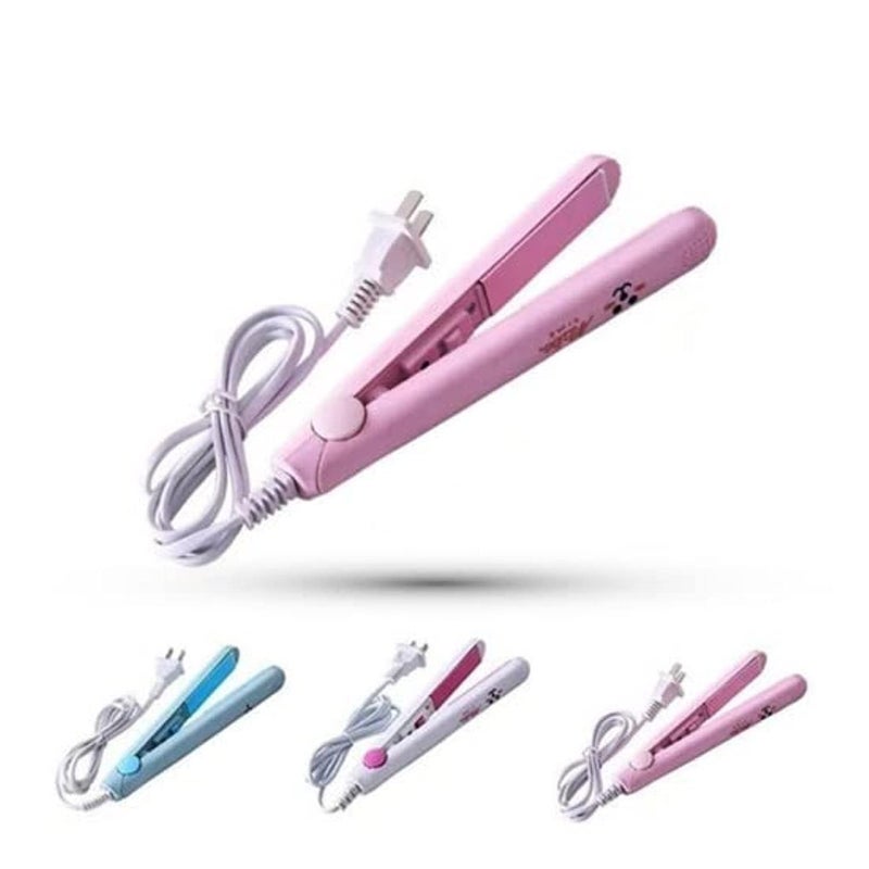 The Mini Ceramic Glaze Coating Hair Straightener (Multicolor) - Image 1