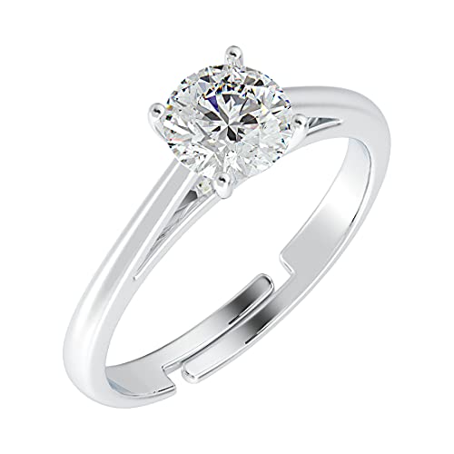 CLARA Pure 925 Sterling Silver Luca Adjustable Ring Gift for Women and Girls - Image 1